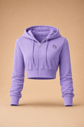 Gympanzee™ NovaDrop Crop Backless Hoodie