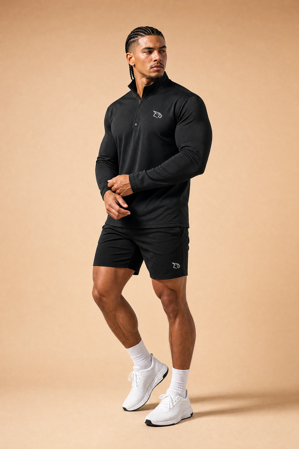 Gympanzee™ ApexCore Half-Zip Tee
